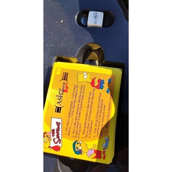 Simpsons Barts Trivia Game 2001 42972 20th Century Fox Tin Complete Game - Picture 3 of 8